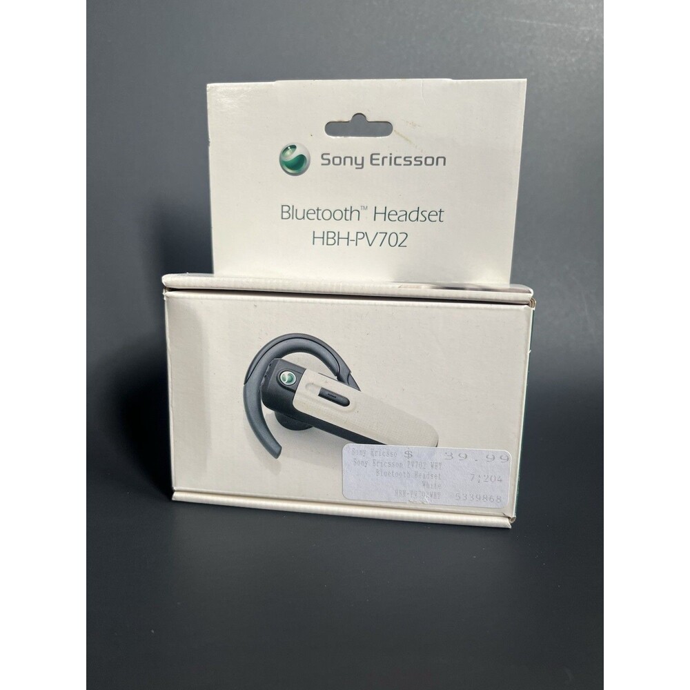 Sony Erickson Bluetooth Headset HBH-PV702 2007 Smokey White